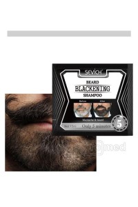 Σαμπουάν βαφής 75ml (5 φακελάκια) για μαύρη γενειάδα με μαλακτικό, χωρίς άρωμα