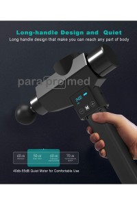 parapromed συσκευή μασάζ (HERCULES POWER PRO) massage gun ανάκαμψης μυών - 16mm Βαθύ επαγγελματικό μασάζ - χρώμα μαύρο