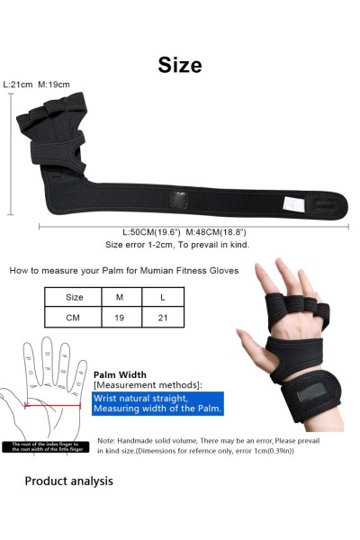 parapromed γάντια cross fit, training, υποστήριξης καρπού, άρσης βαρών, γυμναστικής, νεοπρένιο, ενισχυμένο με στρώση σιλικόνης